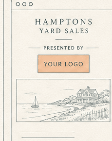 Illustration of a marketing email with a Presented by partner logo